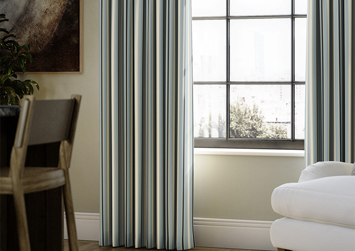 The British Stripe Co. Charles, Polzeath No.1 - Made to Measure Curtains - Image 5